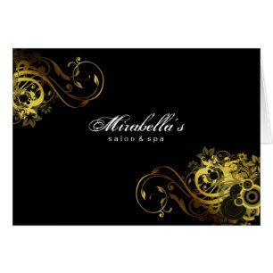 Papillon 2 d'or de carte de voeux de brochure de