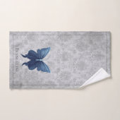 Papillon à bijoux bleu (Serviette à main)