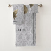 Papillon à bijoux en or (En situation)