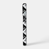 Papillon à carreaux noir et blanc Design  (Côté gauche)