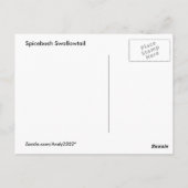 Papillon à épicéa ~ carte postale (Dos)