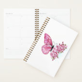 Papillon à fleurs avec Sakura rose (Devant avec enveloppe)