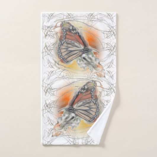 Papillon Abstrait (Serviette à main)
