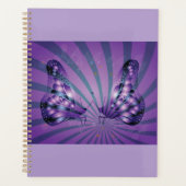 Papillon Abstrait pourpre avec ailes rayonnantes (Devant)