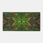 Papillon Abstrait Vert Citron Rétro Tripant (Recto)