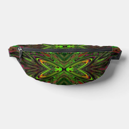 Papillon Abstrait Vert Citron Rétro Tripant (Poser)