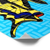 Papillon - Affiche imprimée (Coin)