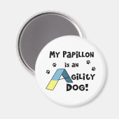 Papillon Agility Dog Magnet (Recto/Verso)