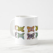 Papillon Ailes Word Art Inspiration Café Mug (Devant gauche)