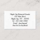 Papillon Américain Lady Sur Carte de visite Blosso (Dos)