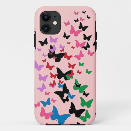 Papillon amour multicolore iphone 5 coque (Dos)