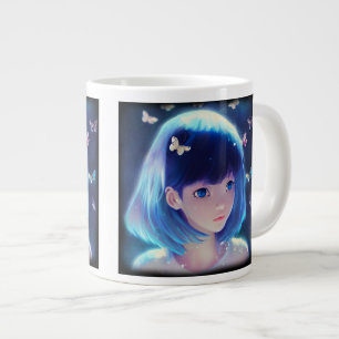 Papillon Anime Girl Jumbo Mug