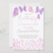 Papillon Anniversaire Fête Invitation Papillons (Devant)