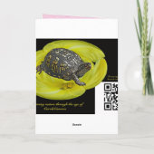 Papillon Anniversaire spécial petite fille carte (Dos)