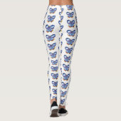 Papillon Aquarelle Art Dessin Leggings uniques (Dos)