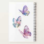 Papillon aquarelle coloré avec monogramme (Dos)