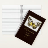 Papillon aquarelle du journal de prière (À l'intérieur)