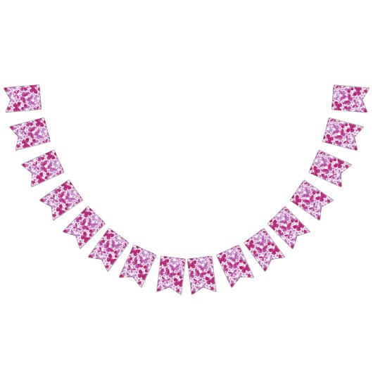 Papillon Aquarelle Hot Pink Bung drapeaux (Tout)