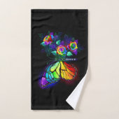 Papillon arc-en-ciel (Serviette à main)