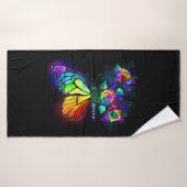 Papillon arc-en-ciel (Serviette de bain)