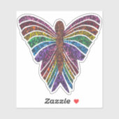 Papillon Arc-en-Ciel - Autocollant (Feuille)
