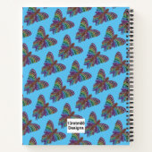 Papillon Arc-en-ciel (bleu clair) - Cahier (Dos)