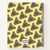 Papillon Arc-en-Ciel (jaune) - Cahier (Dos)