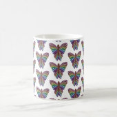 Papillon Arc-en-ciel (motif) - Mug Classique (Centre)