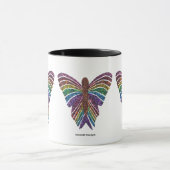 Papillon arc-en-ciel - Mug combo (11oz) (Centre)
