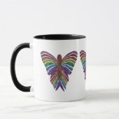 Papillon arc-en-ciel - Mug combo (11oz) (Gauche)