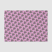 Papillon Arc-en-ciel (rose) - Papier de soie (Recto)