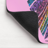 Papillon Arc-en-ciel (rose) - Tapis de souris (Coin)