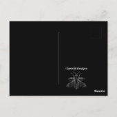 Papillon Arc-en-ciel (simple noir) - Carte postale (Dos)