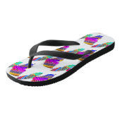 Papillon arc-en-ciel tongs (Incliné)