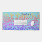 Papillon arc-en-ciel Turquoise Ombre (Clavier et souris)