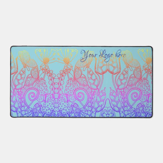 Papillon arc-en-ciel Turquoise Ombre (Recto)