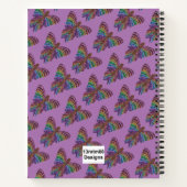 Papillon Arc-en-ciel (violet) - Cahier (Dos)