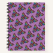 Papillon Arc-en-ciel (violet) - Cahier (Devant)