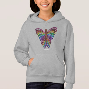Papillon arc-en-ciel (vivid) - Sweat - shirt à cap