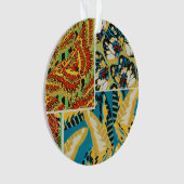 Papillon Art Déco Jaune et Turquoise Vibrants (devant)