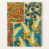 Papillon Art Déco Jaune et Turquoise Vibrants (Dos)