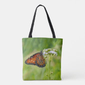 Papillon Art Flower Monarch Sac fourre-tout Floral (Dos)
