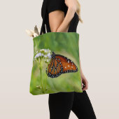 Papillon Art Flower Monarch Sac fourre-tout Floral (De près)