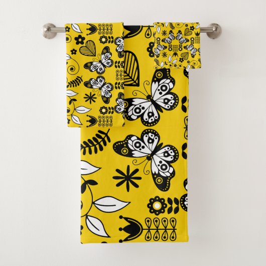 Papillon art populaire scandinave (En situation)