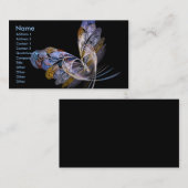 Papillon au carte de visite de nuit (Devant / Derrière)