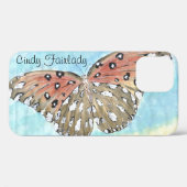 Papillon au coque iphone de plage (Verso (horizontal))