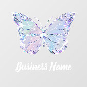 Papillon  autocollant pour fenêtre (Feuille)