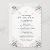 Papillon avec Carte de remerciements de Sympathie (Dos)