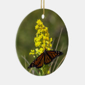 Papillon avec ornement Fleur sauvage jaune (Droite)