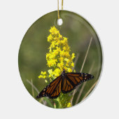 Papillon avec ornement Fleur sauvage jaune (Gauche)